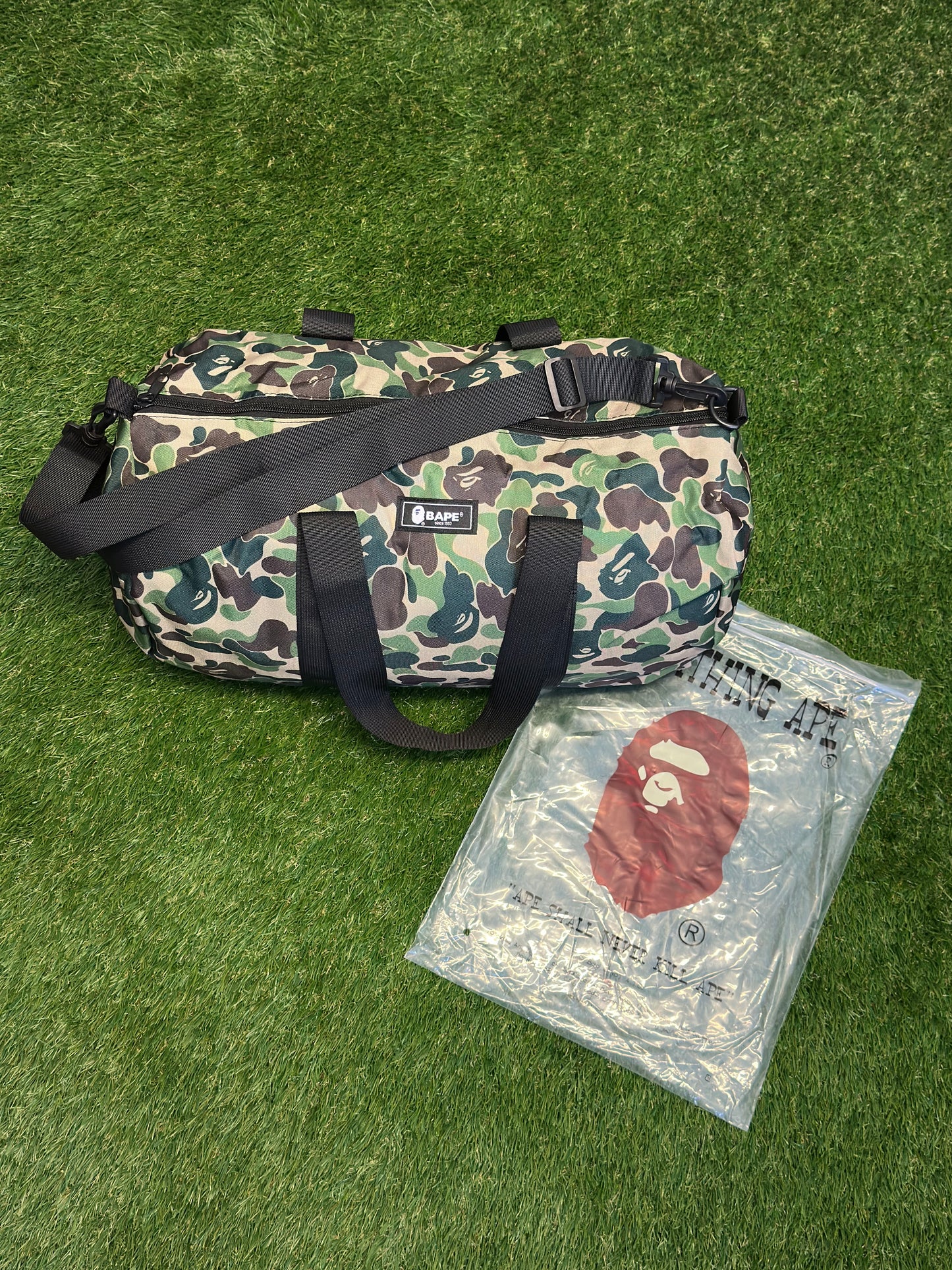 Bape Duffle Bag Camo Green