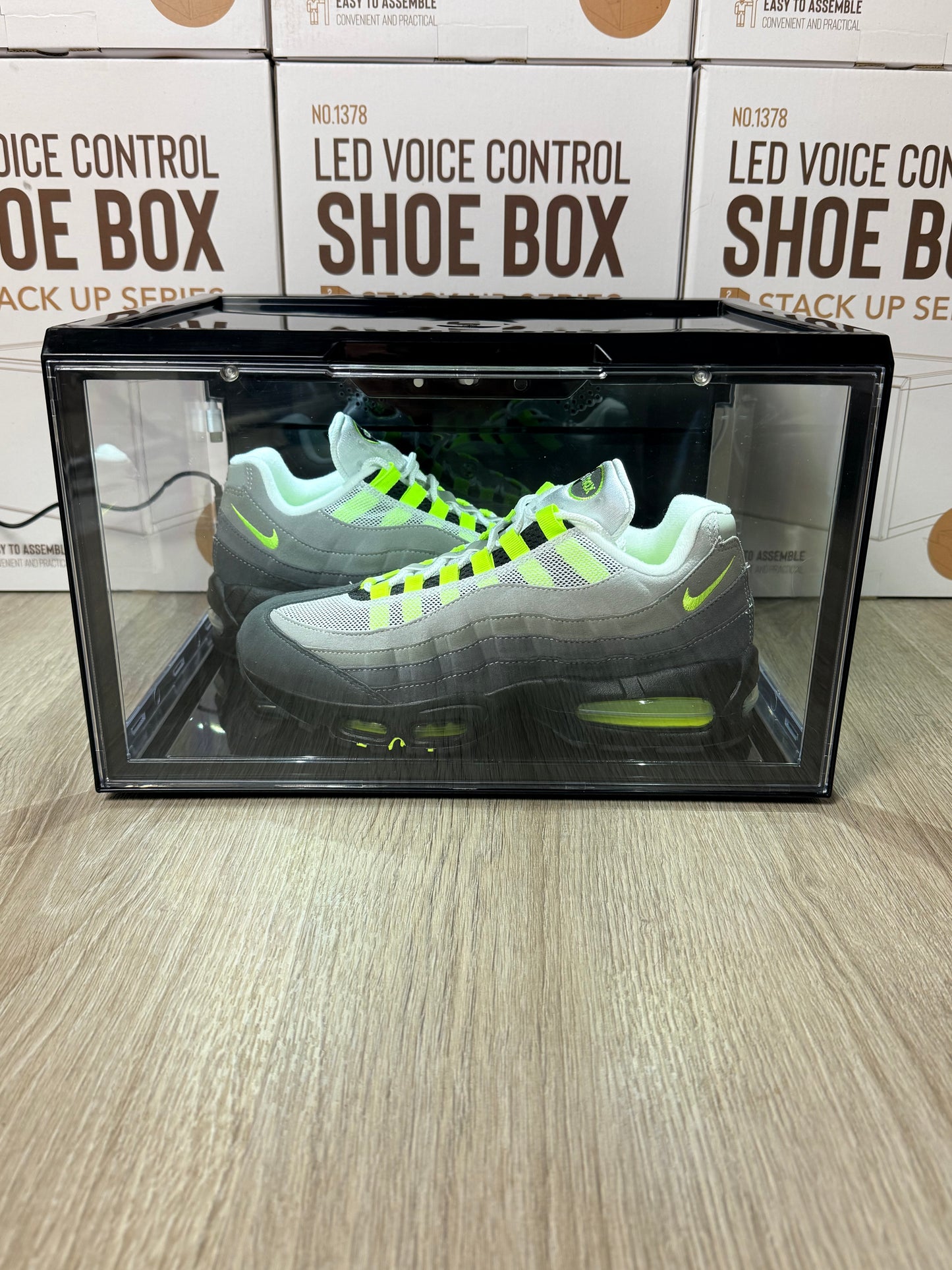 LED Shoe Display 3-Window (Stack Up Series)