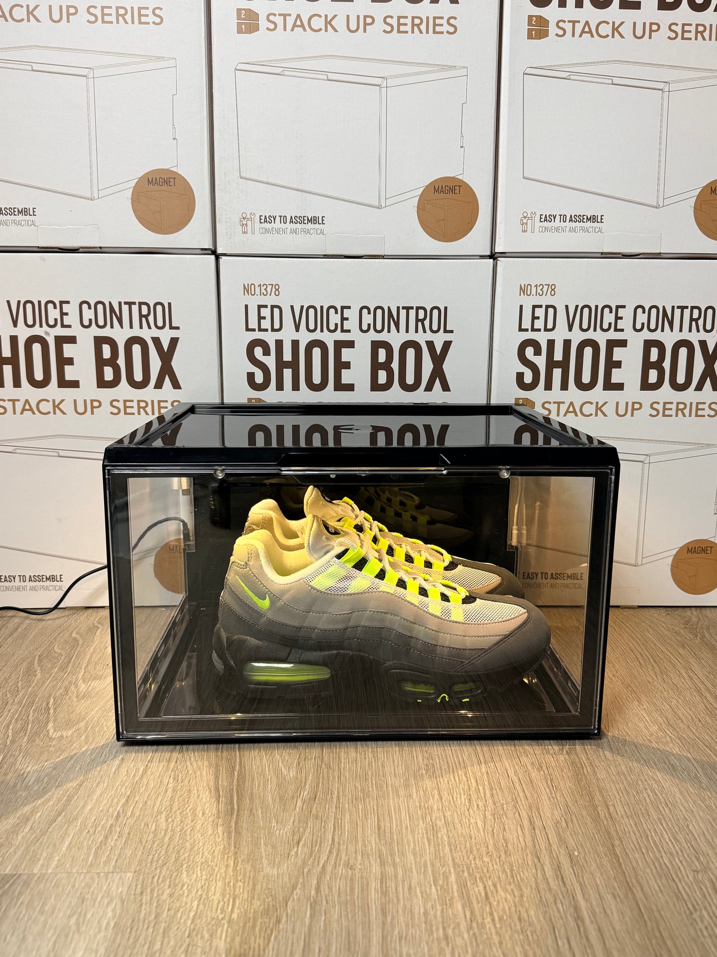 LED Shoe Display 3-Window (Stack Up Series)