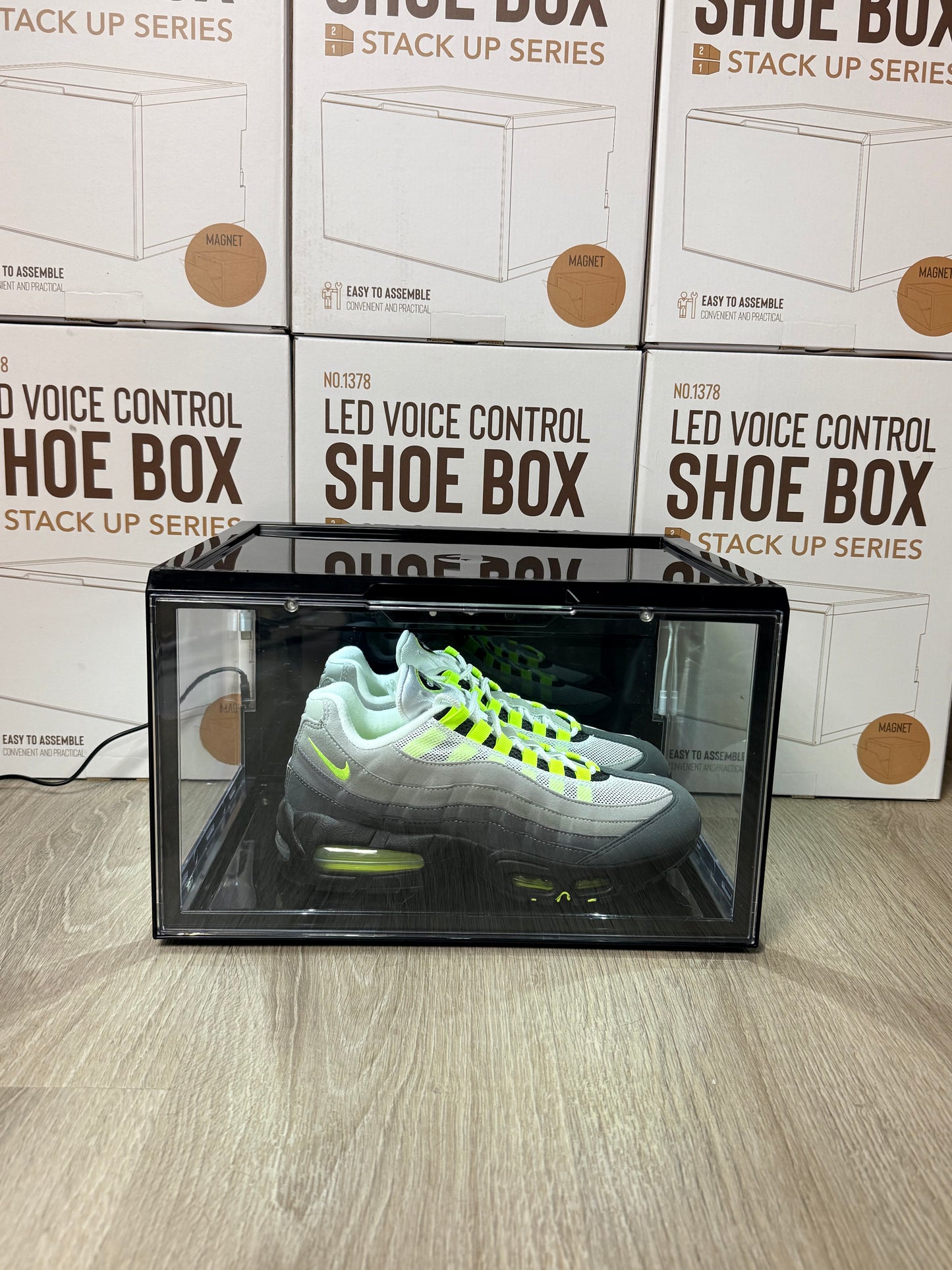 LED Shoe Display 3-Window (Stack Up Series)